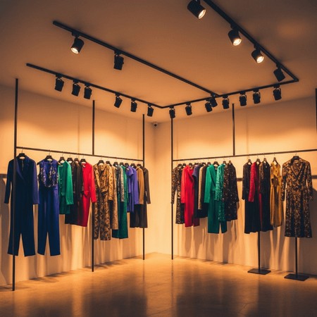 Монтаж трекового освещения в торговом зале