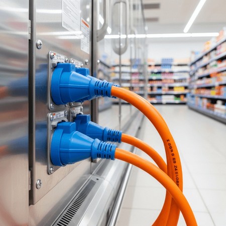 Подключение силового оборудования в магазине