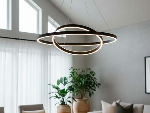 Установка светильников и люстр