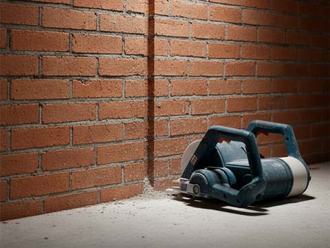 Штробление стен под проводку